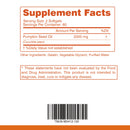 Pumpkin Seed Oil Capsules - Supports Prostate, Urinary Tract, Bladder Health, and Promotes Hair Growth - 120 Capsules