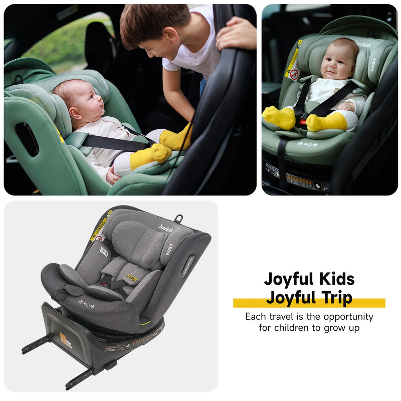 Jovikids Ranger 360° Swivel i-Size Baby Car Seat 40-150cm with Support Leg