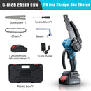 TKKEACE Mini Chainsaw 6 Inch with 2×21V Battery, Powerful Electric Small Portable Chainsaw with Automatic Oiler for Easy Pruning