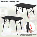 WOLTU Foldable Camping Table Outdoor Furniture Height-Adjustable Computer Bed Table Folding Desk for Picnic Garden Travel Hiking