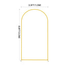 The Aisle Arch | Modular Rust-Proof Metal Wedding Backdrop in 3 Sizes