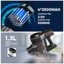 Inse S7P cordless vacuum cleaner 45KPa dust cup 1,3 L removable battery for animal hair Carpet hard floors