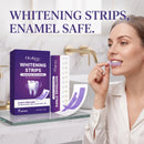 Purple Teeth Whitening Strips Gentle Formula Enamel Safe Stain Removal Sensitive Teeth Care Bleaching Shade Guide Dental Care Patches