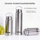 350-750ml Premium Ceramic Liner Tea Thermos Bottle Double Walled Stainless Steel Water Cup Vacuum Flask Travel Bottle