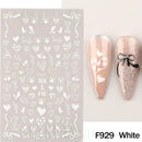 3D Bunny Nail Art Sticker Decals Decorations Easter Egg Design Cute Cartoon Rabbit Flower Nail Stickers Sliders for Manicure