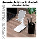 Suporte Universal Para Celular/Tablet Dobrável e Portátil Ajustável e Ergonômico Apoio p/ Mesa-ENVIO IMEDIATO PARA TODO BRASIL