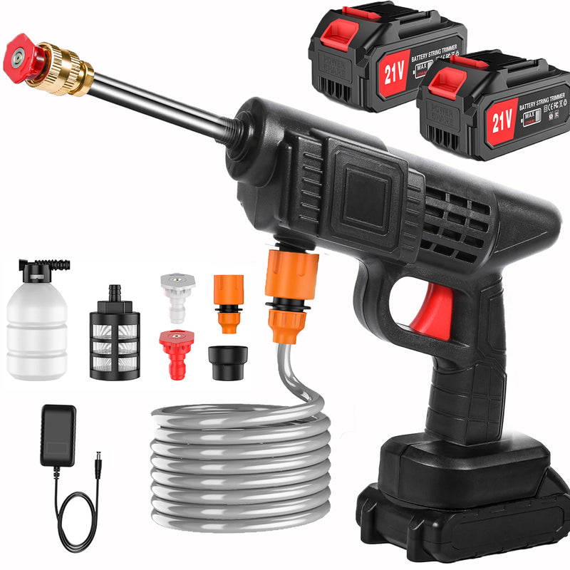 Portable Electric High Pressure Washer Rechargeable Car Wash Gun Cordless Electric Water Gun Foam Machine for Makita 21V Battery
