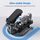 MERACH Stepper Upgrade Dual-Action Stepper 330LBS Capacity Exercise Equipment with Resistance Bands for Home or Gym Body Workout