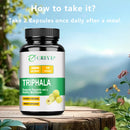 Triphala Capsules - Energy Boost, Digestion Enhancer, Bowel Cleanser, Antioxidant - 120 Capsules