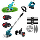 850W/650W Electric Cordless Grass Trimmer 18000PRM Handheld fuel Cup Adjustable Weeder Garden Tool With 2PCS 21V Battery