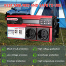4000W 3000W Power inverter DC 12V to AC 220V transform with 4 USB EU pads Charging with LED display