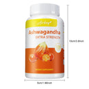 Ashwagandha Ergänzung - Verbessert den Schlaf, fördert Konzentration & Gehirnleistung, lindert Stress & hebt die Stimmung - 120 Kapseln