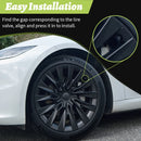 4PCS Wheel Cap 18 Inch Turbine Automobile Hubcap for Tesla Model 3 Highland 2023-2025 Hub Cap Performance Replacement for Tesla