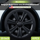 4PCS Hubcap Design for Tesla Model S（2022-2024）/Model Y （2020-2024）19 Inch Wheel Cover Performance Full Rim Hub Cover Accessorie