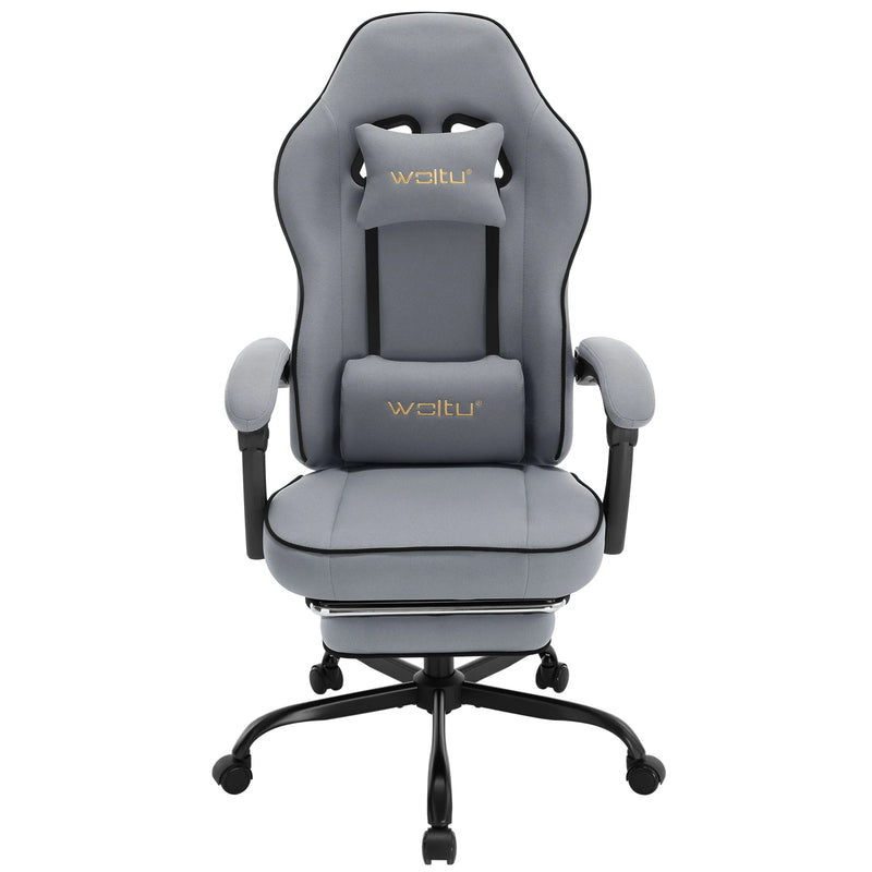 WOLTU Swivel Gamer Chair Gaming Chair Ergonomic Office Computer Chair with Lumbar Cushion Pillow Footrest