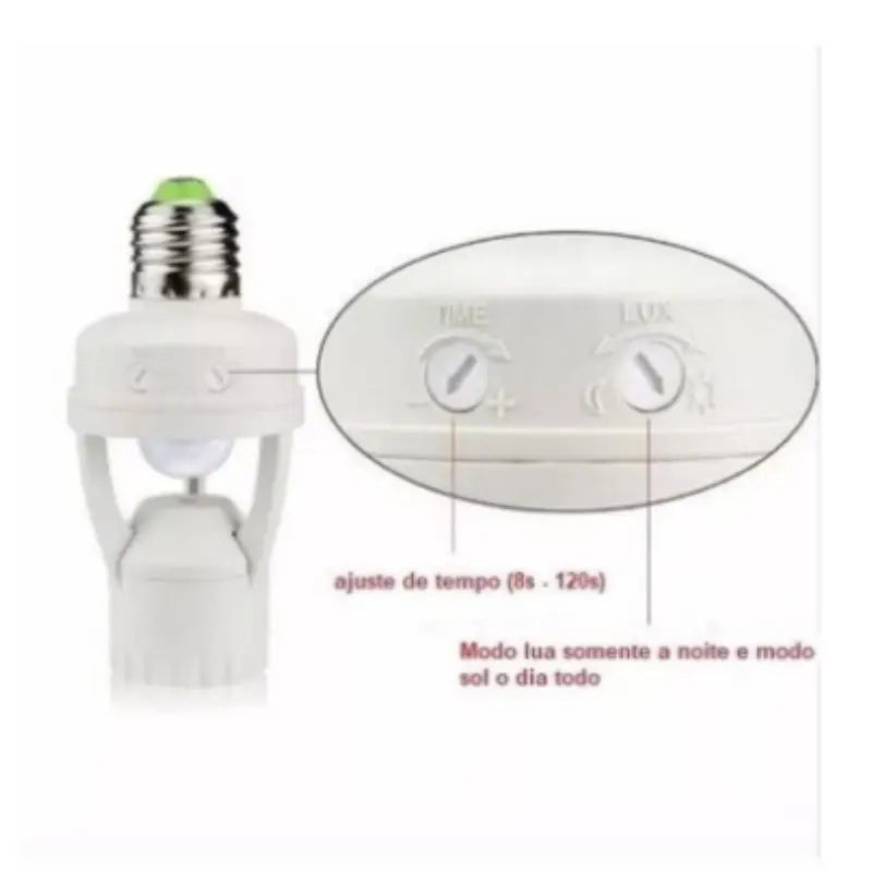 Presence Sensor With Photocell For E27 Socket Lamp