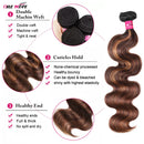 Ombre Brown Brazilian Body Wave Human Hair Bundles