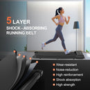 Speed Range and Remote Control 130 KG bigzzia Treadmills for Home Walking Pad Treadmill 2.5HP underdesk treadmill with 1-10 km/h