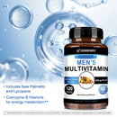Men's Multivitamin Supplements - Antioxidant, Bone, Immune, Energy, Metabolism, Muscle Function - 120 Capsules