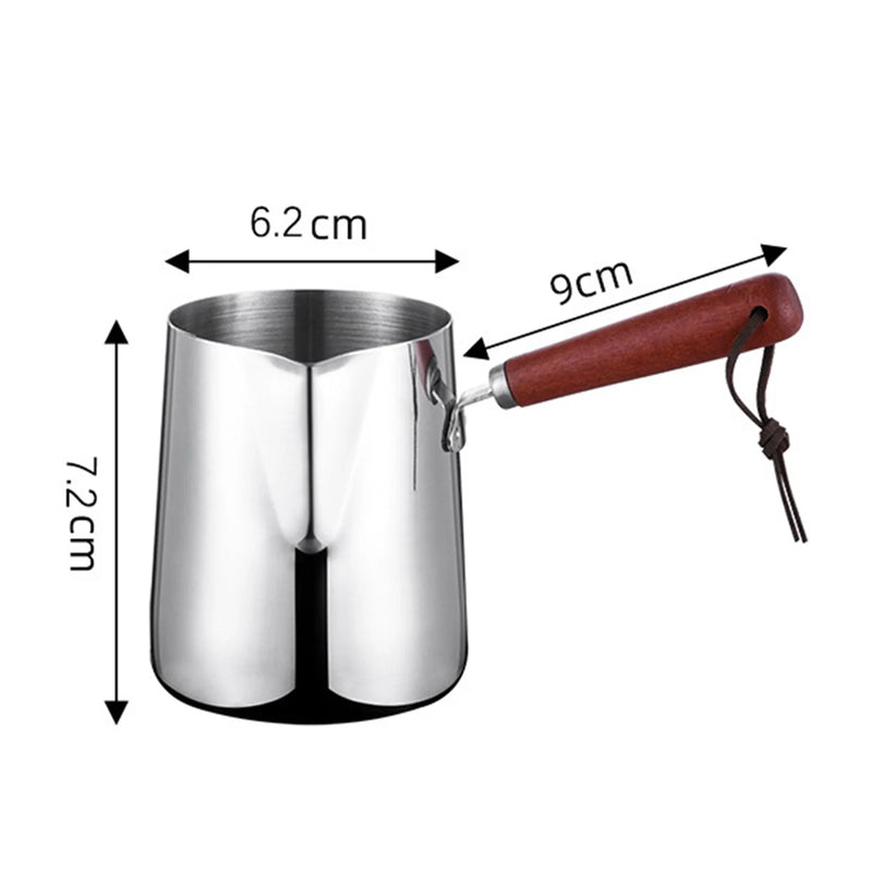 Turkish Coffee Pot Stainless Steel Coffee Maker with Long Handle Long Handle Coffee Moka Pot Kitchen Tools