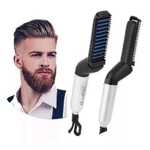 Men's Hair Beard Portable Hair Curler Electric Comb Straightening Brush