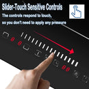 Karinear Induction Cooktop 2 Burners, 3500W, 12'' Built-in Induction Stovetop with combined Zone, Safety Lock, Timer, Pause