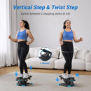 MERACH Stepper Upgrade Dual-Action Stepper 330LBS Capacity Exercise Equipment with Resistance Bands for Home or Gym Body Workout