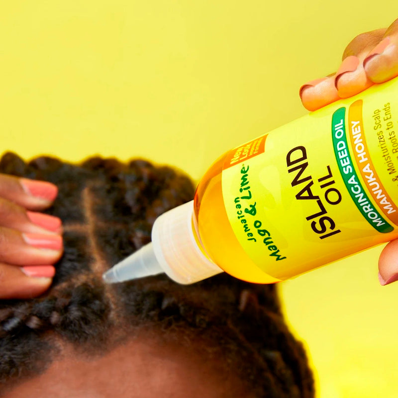 Jamaican Mango & Lime Island Oil 8oz - Deep Moisture, Nourishes Hair & Scalp, Promotes Healthy Hair Growth