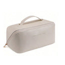 Women's Necessaire Bag for Makeup and Cosmetics Leather Large Capacity Portable Travel Bag