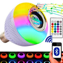 Lampada Bluetooth De Led Caixa De Som C Controle Rgb 12W