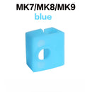 For E3D V6/V5 MK7 MK8 MK9/Volnaco /BP6 Heat Block Socks Silicone Sleeve Heater Block Hotend Protector Cover For 3D Printer Parts