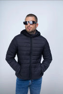 Waterproof Puffer Jacket with Removable Hood