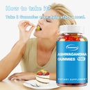 Ashwagandha Gummies - Relieve Stress, Improve Sleep, Support Brain Health, Muscle and Strength, Boost Immunity - 100 Gummies