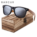 Sunglasses Polarized Zebra Wood Sunglasses Hand Made Vintage Wooden Frame Male Driving Sun Glasses Shades Gafas With Box