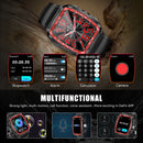 LaNikar New Military Smart Watch for Men1.8'' HD Barrel Screen 50M Waterproof LED Flashlight Fitness Tracker Heart Rate Monitor