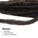 18 Zoll Synthetisches Yaki Marley Haar Zöpfe Häkel-Marley-Twist-Flecht-Haarverlängerungen für schwarze Frauen Afro Kinky Yaki Haar