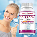 Kollagen-Komplex – mit Typ I, II, III, V, X – für gesunde Haare, Knochen, Knorpel, Haut & Nägel – 120 Kapseln