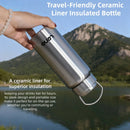 350-750ml Premium Ceramic Liner Tea Thermos Bottle Double Walled Stainless Steel Water Cup Vacuum Flask Travel Bottle