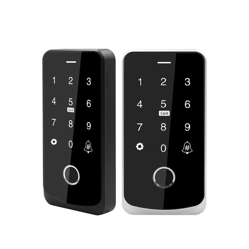 NFC Tuya Bluetooth Backlit Touch Access Control Keypad IP65 Waterproof RFID 13.56MHz Keyboard Biometric Fingerprint Door Opener