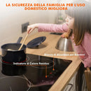 Ceramic Hob 60cm, Karinear Ceramic Glass Cooktop 4 Zones, 6000W Built-in, 220-240V, No Plug, Safety Lock, Timer, Touch Control
