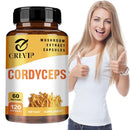 Cordyceps Supplement - Brain Health for Memory and Focus, Relief Stress, Better Mood - 120 Capsules