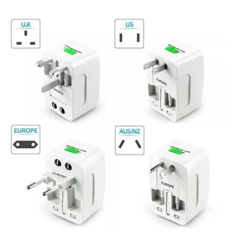 Tomada Adaptador  Universal Internacional Viagem + 150 Países
