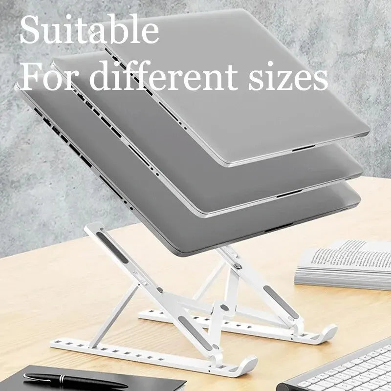 Adjustable Laptop Stand Notebook Support Tablet Computer Macbook Air Pro Accessories Portable Holder Foldable ABS Laptop Bracket