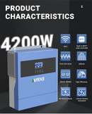 The Sun Bridge | 4kW Hybrid Solar Inverter 24V with 100A MPPT & WiFi Monitoring