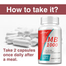 HMB Supplements - Improves Endurance, Builds Lean Muscle Mass and Promotes Muscle Recovery - 120 Capsules