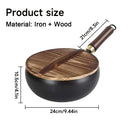 4pcs/1pc Cast Iron Frying Pan/Iron Pot Non-Stick Omelette Pan Home Steak Skillet Gas Stove Induction Saucepan with Double Drip-Spouts