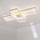 Modern LED Ceiling Light, Dimmable Ceiling Lamps for Bedroom Living Room Dining Room Kitchen Office with Remote Controlller