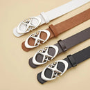 Men's Belt Punk Star Buckle Belt Design Cross Metal Vintage Gothic Men Women Y2K Belt Pu Leather Belt Pants Jeans Neutral Belts