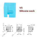 For E3D V6/V5 MK7 MK8 MK9/Volnaco /BP6 Heat Block Socks Silicone Sleeve Heater Block Hotend Protector Cover For 3D Printer Parts