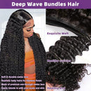 MSMV 15A Deep Wave Bundles European Human Hair Deep Weave Bundles 3 Pcs Lot Natural Color Human Hair Extensions For Women